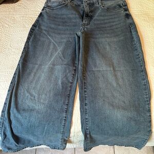 NYDJ Wide-Leg Jeans in Dark Blue Wash